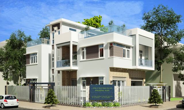 Mẫu biệt thự đẹp 2 tầng tại Hà Nội