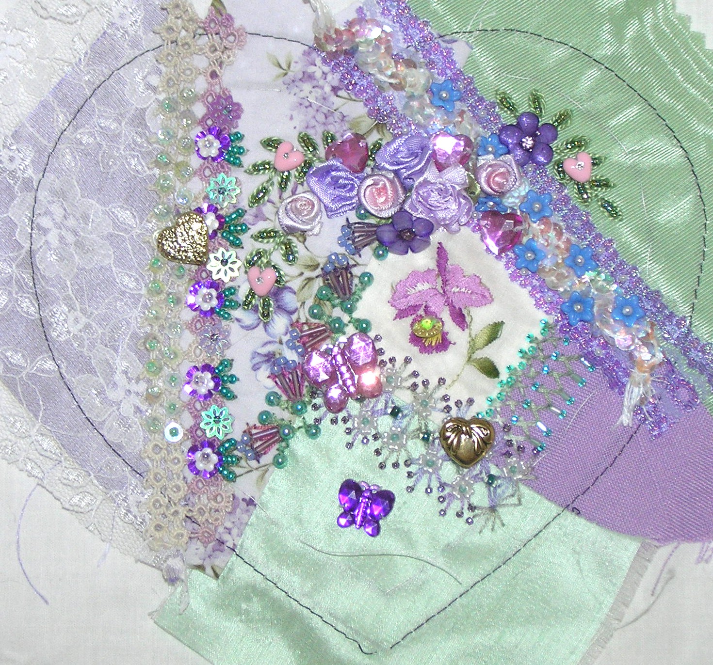 Kitty And Me Designs: Crazy Quilt Valentines