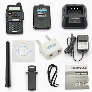 Everything that's included when you purchase a Baofeng UV5R