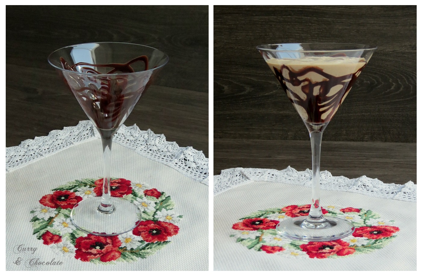 Curry y Chocolate Combinado de Baileys y Kahlúa con chocolate