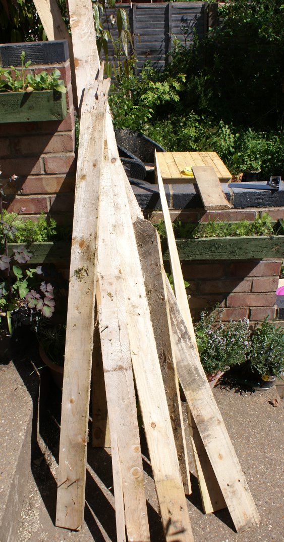 The Shed And Beyond Garden edging made from pallets