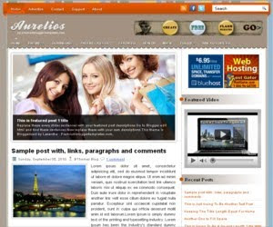 Aurelios Blogger Template