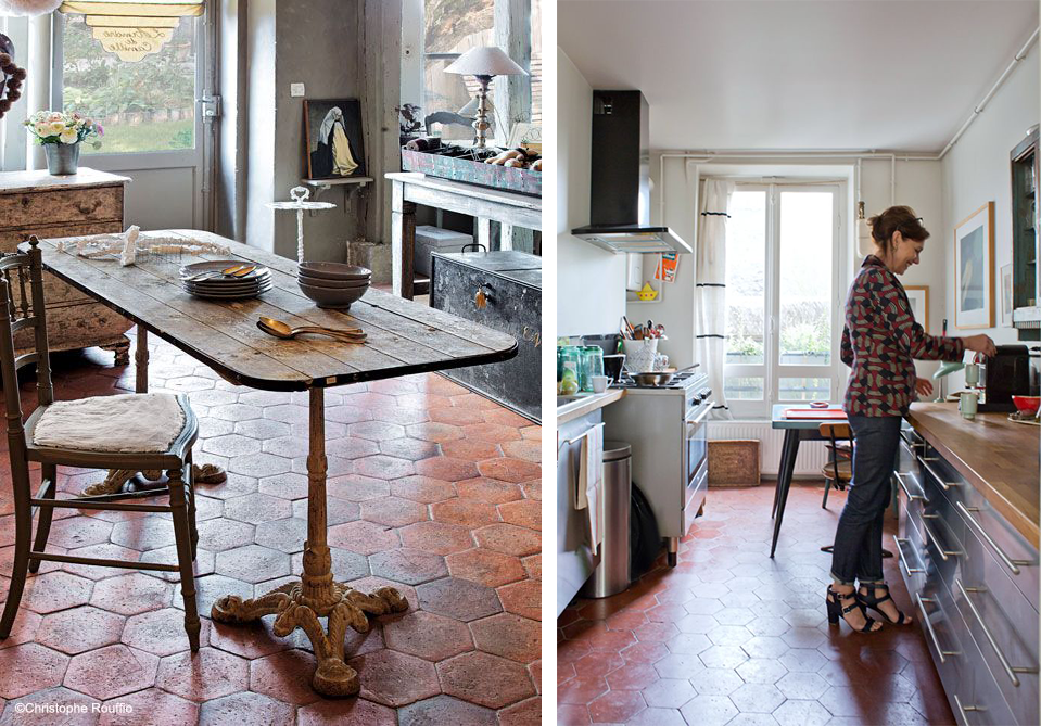 La fabrique à déco: les tomettes anciennes et modernes : le malon ... Cuisine inspiration Escalier
