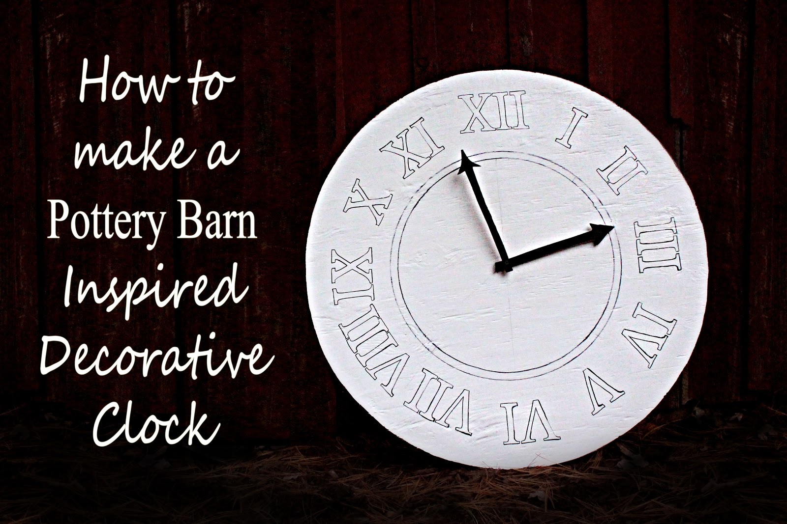 We Lived Happily Ever AfterDIY Pottery Barn Decorative Clock Tutorial