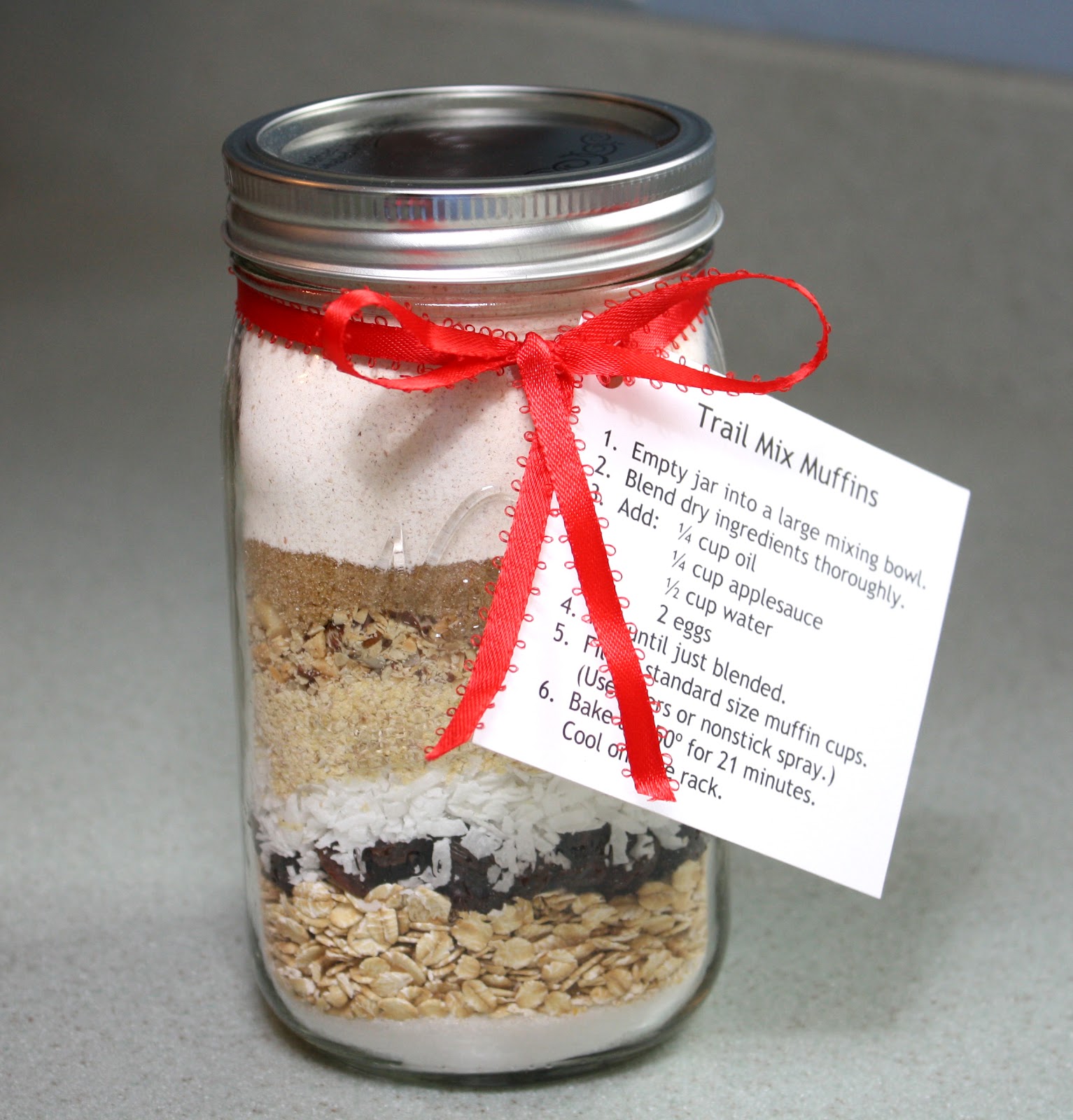 Recipes from Michelle's Kitchen Trail Mix Muffins (Mix in a Jar)