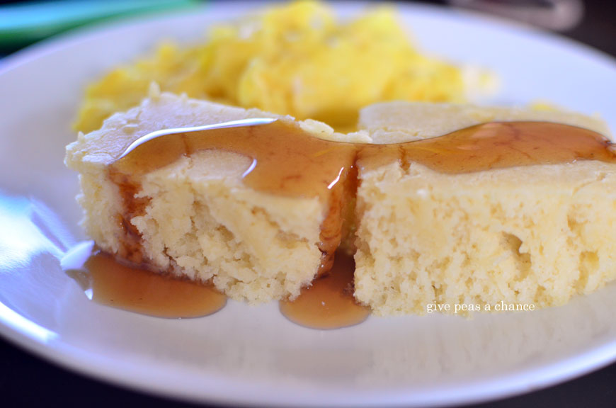 Give Peas a Chance Baked Pancakes