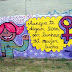 Grafiti en pared sobre el dia Internacional de la Mujer