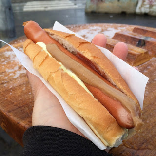 Icelandic Hotdog with everything on it