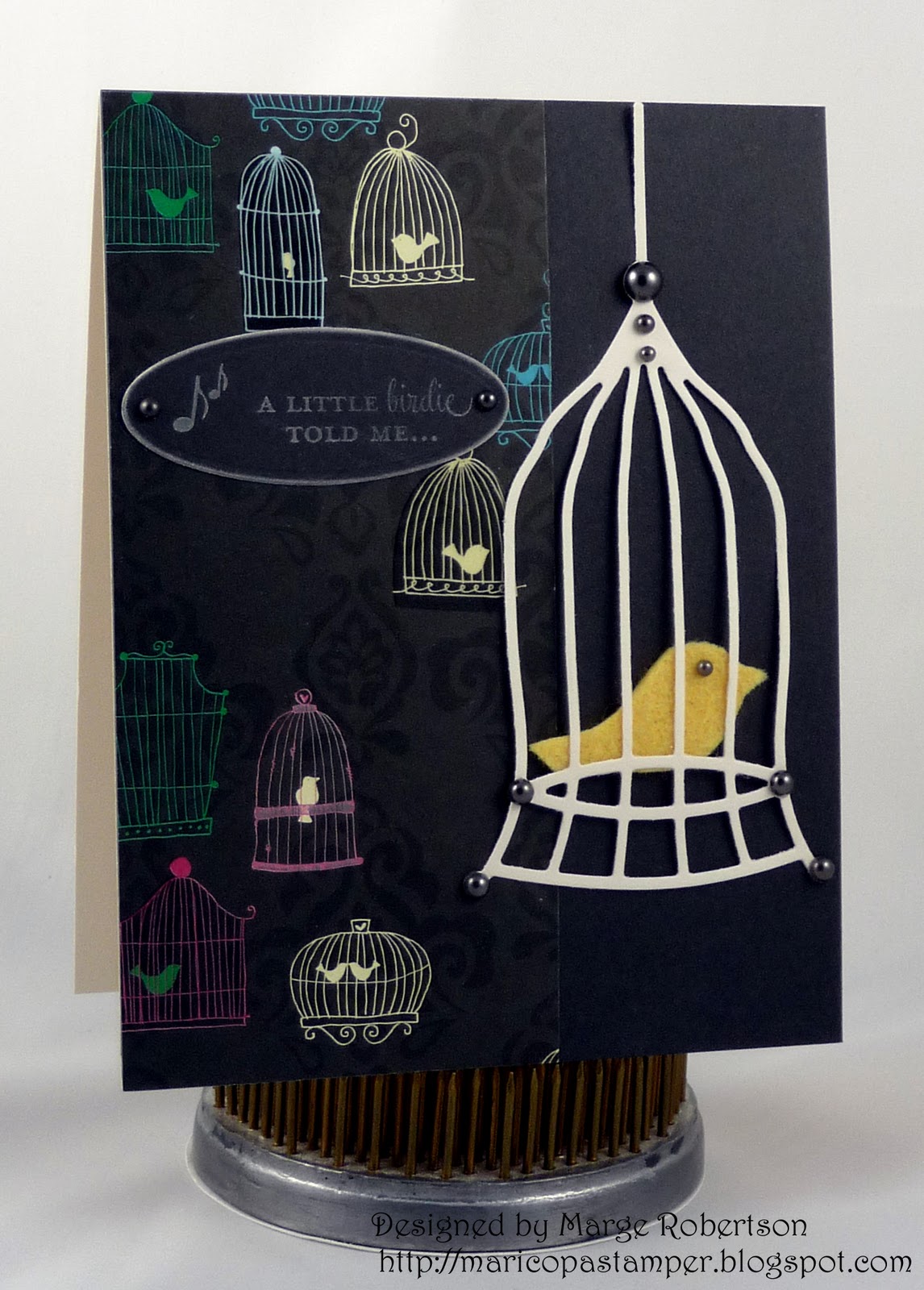 MaricopaStamper All Occasion Bird Cage Card