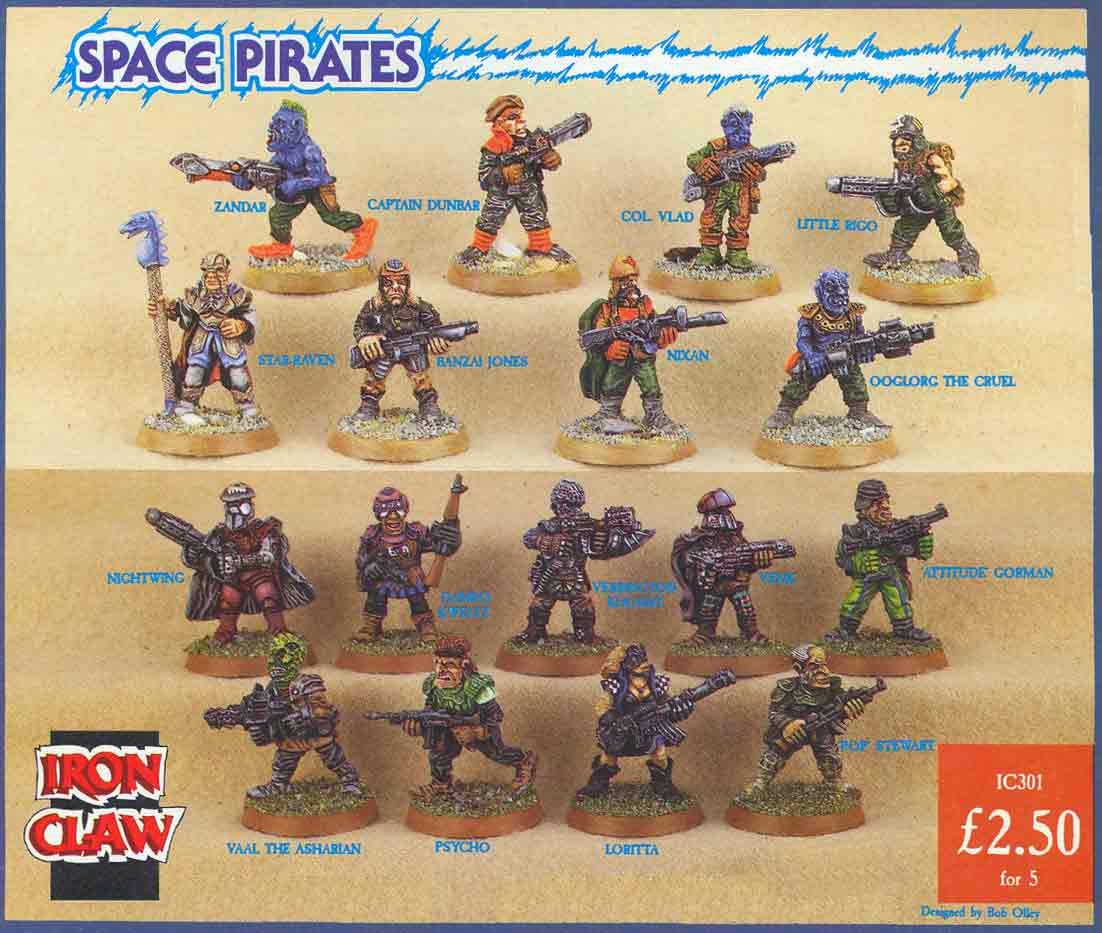 Space Pirates by Bob Olley and Iron Claw, 1988