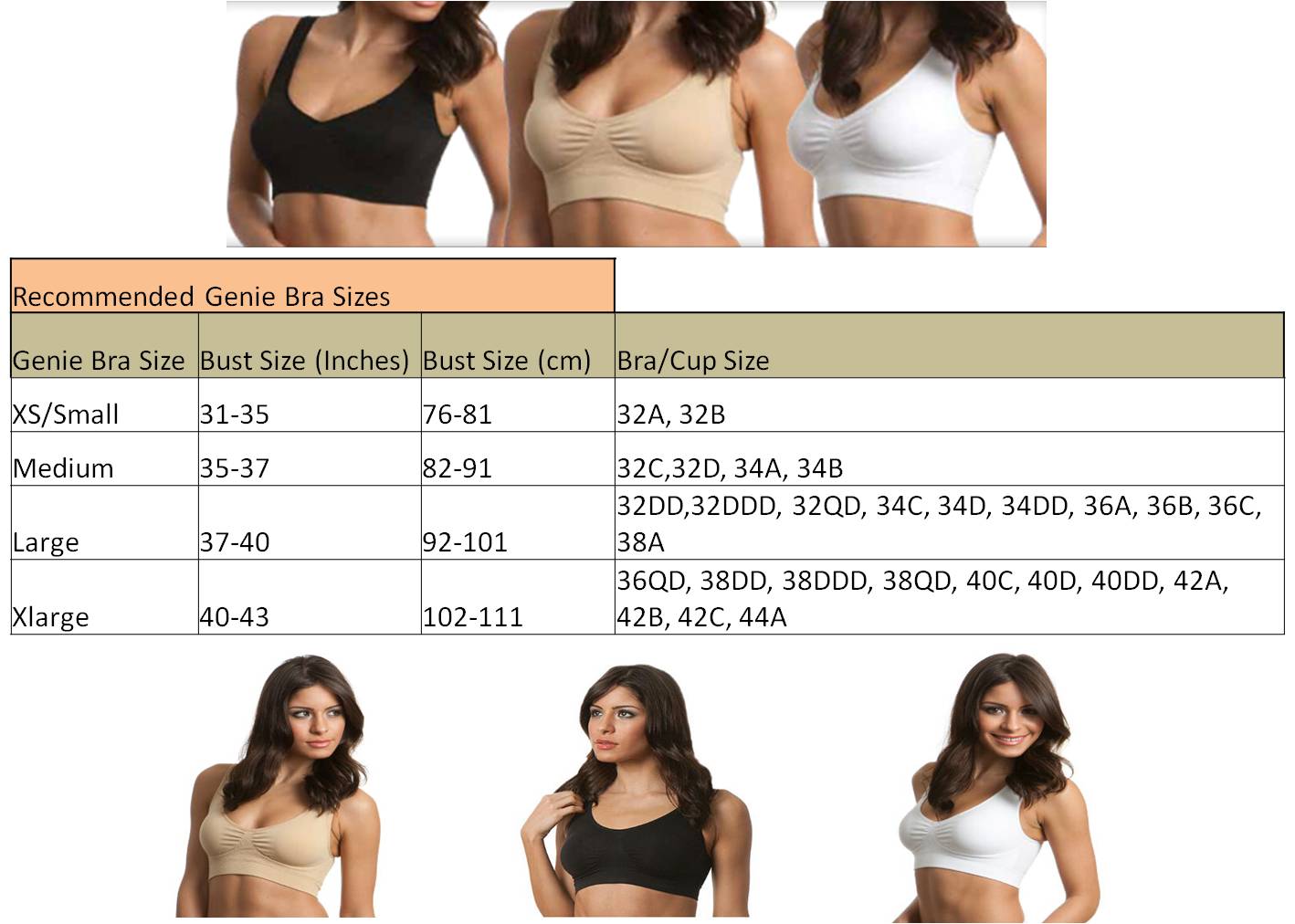 Genie Bra as seem on TV for sales!!! Genie Bra as seem on TV