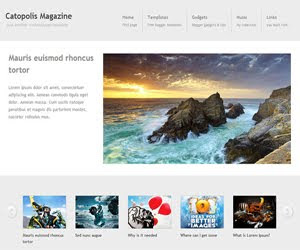 Catopolis Magazine Blogger Template