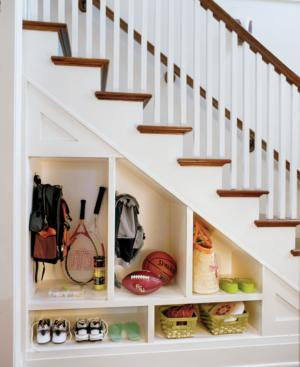 Basement Under Stairs Storage Ideas