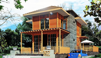 desain rumah kayu minimalis modern | modern design property