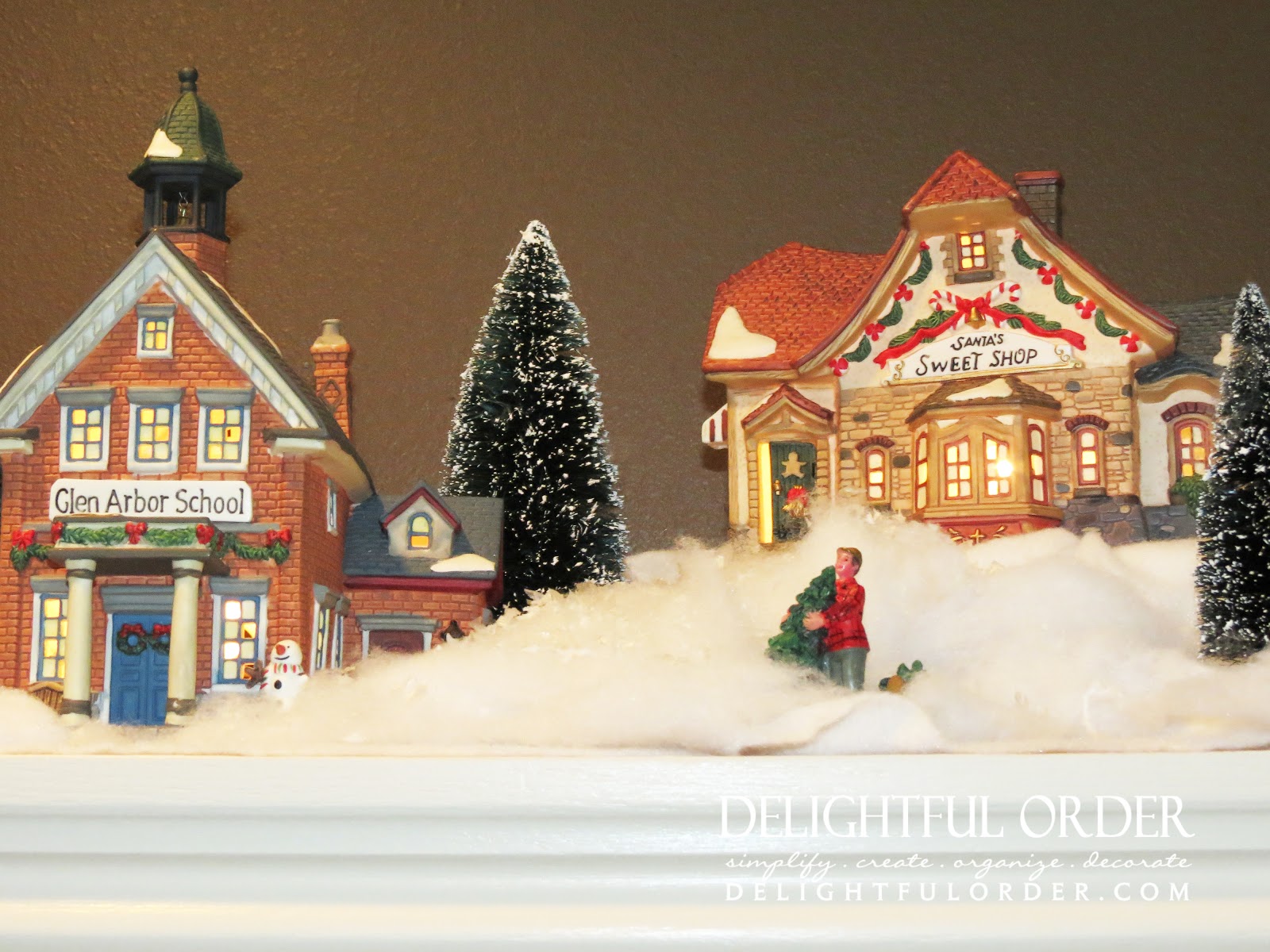 Delightful Order My Snow Village Christmas Decor Gets a New Home