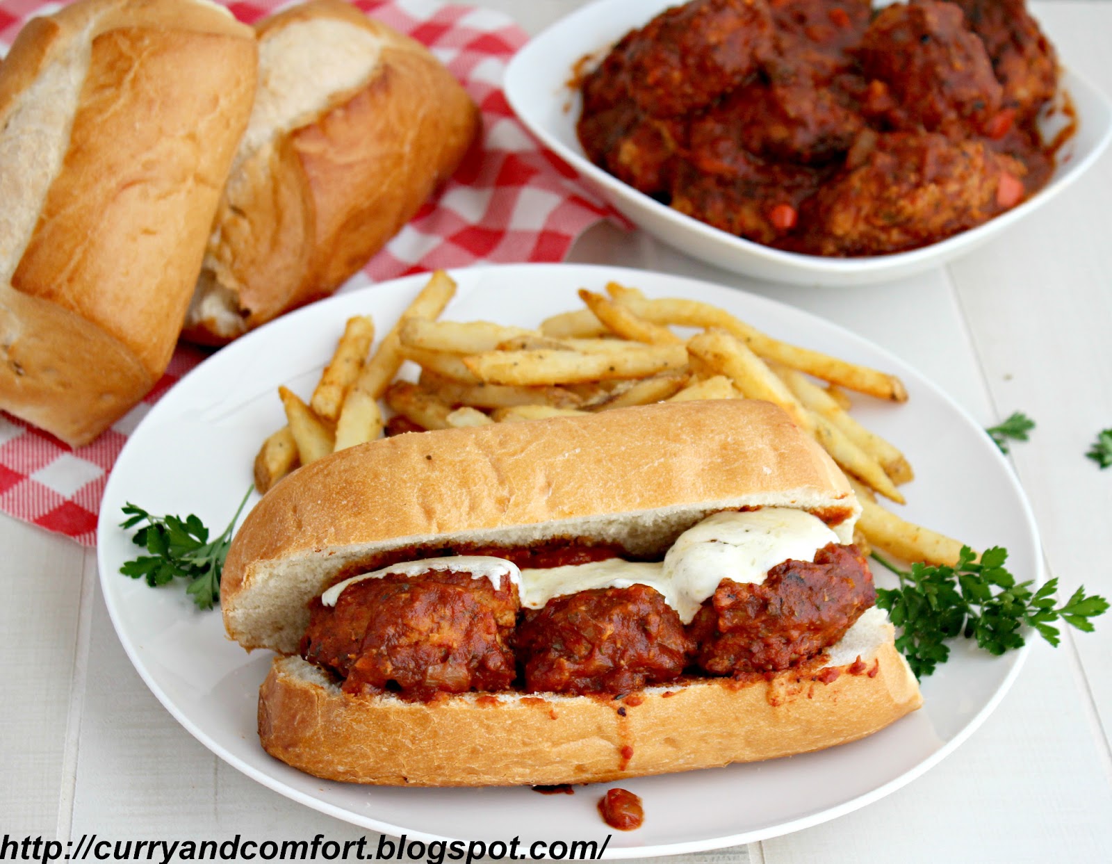 Kitchen Simmer ConFusion Meatball Subs (Italian, Indian and Asian