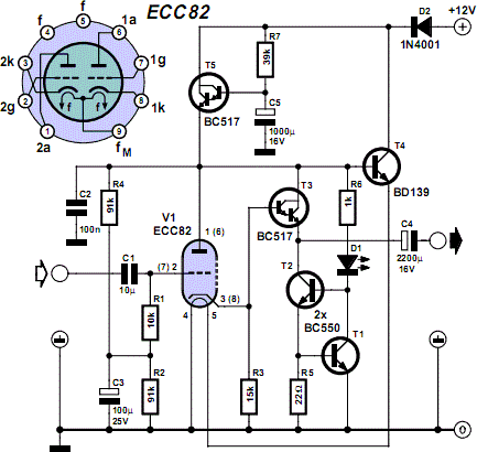Hybrid Headphone Amplifier Circuit Diagram