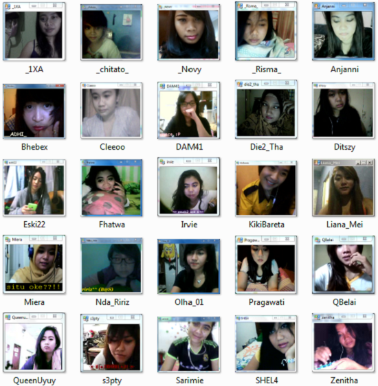 Foto ScreenShot ID Camfrog Cewek Cantik Part 5
