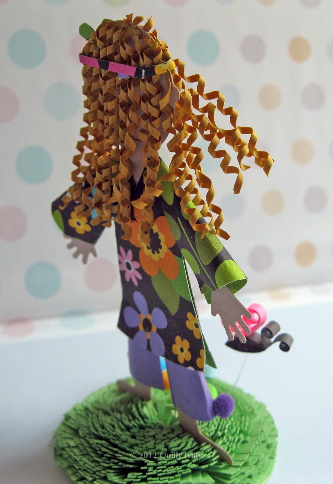 Quilly Nilly Paper Doll Flower Child
