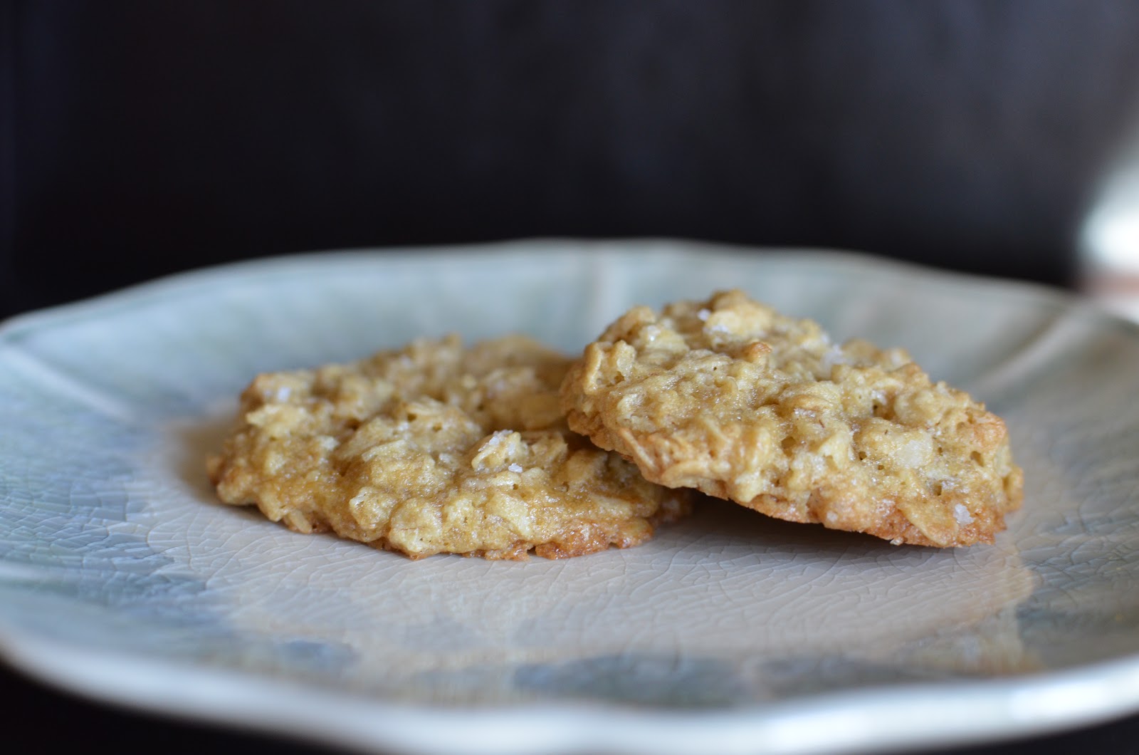 Playing with Flour Salty oat cookies (with chocolate chips)