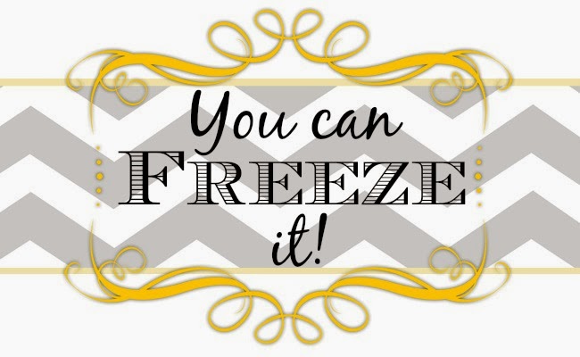 You Can Freeze It