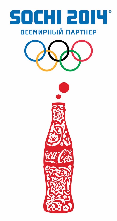 Full *Sochi 2014 aluminum Coca Cola Bottle Coke Russia