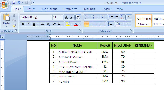 TIKus Cara Copy Tabel Excel ke Word