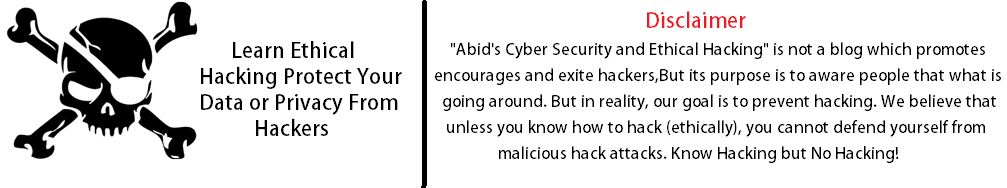 Abid's Cyber Security and Ethical Hacking Tricks