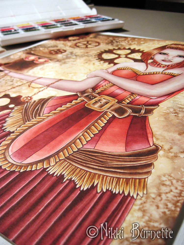 The Fantasy Art of Nikki Copper Watercolor Painting Tutorial