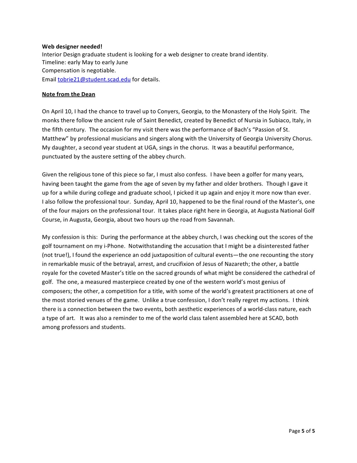 scad photography department news april 2011 scad recommendation letter