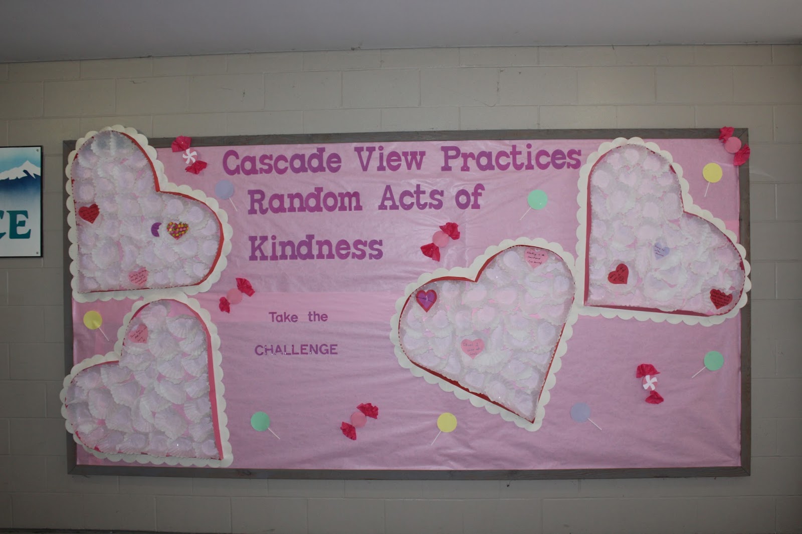 School Bulletin Boards School Bulletin Board Valentine's Random Acts