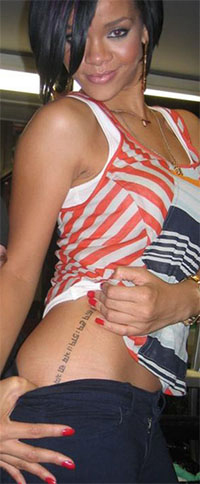 Rihannas Tattoos