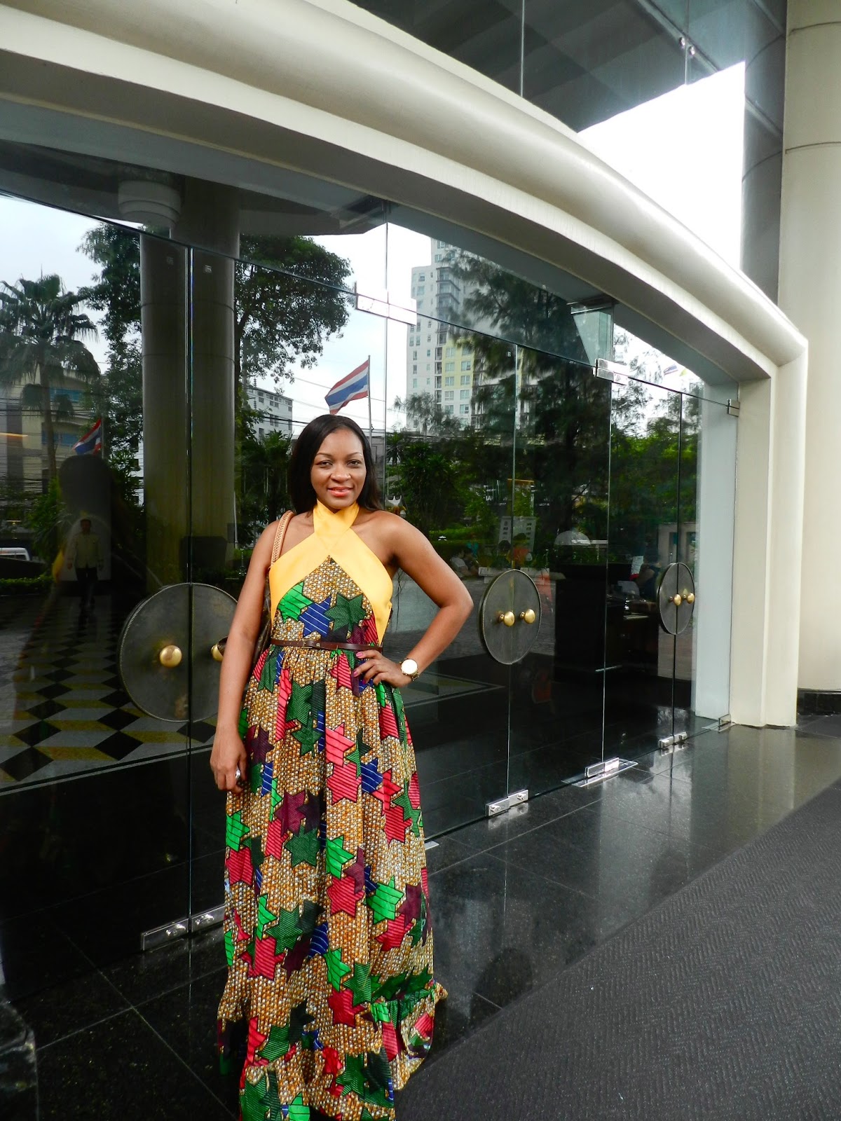 Kiki's Fashion Kitenge Maxi dress designed by Kiki