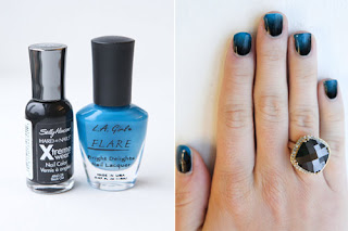 Three nails Style with two different colours. make nail at home Three nails Style with two different colours. make nail at home