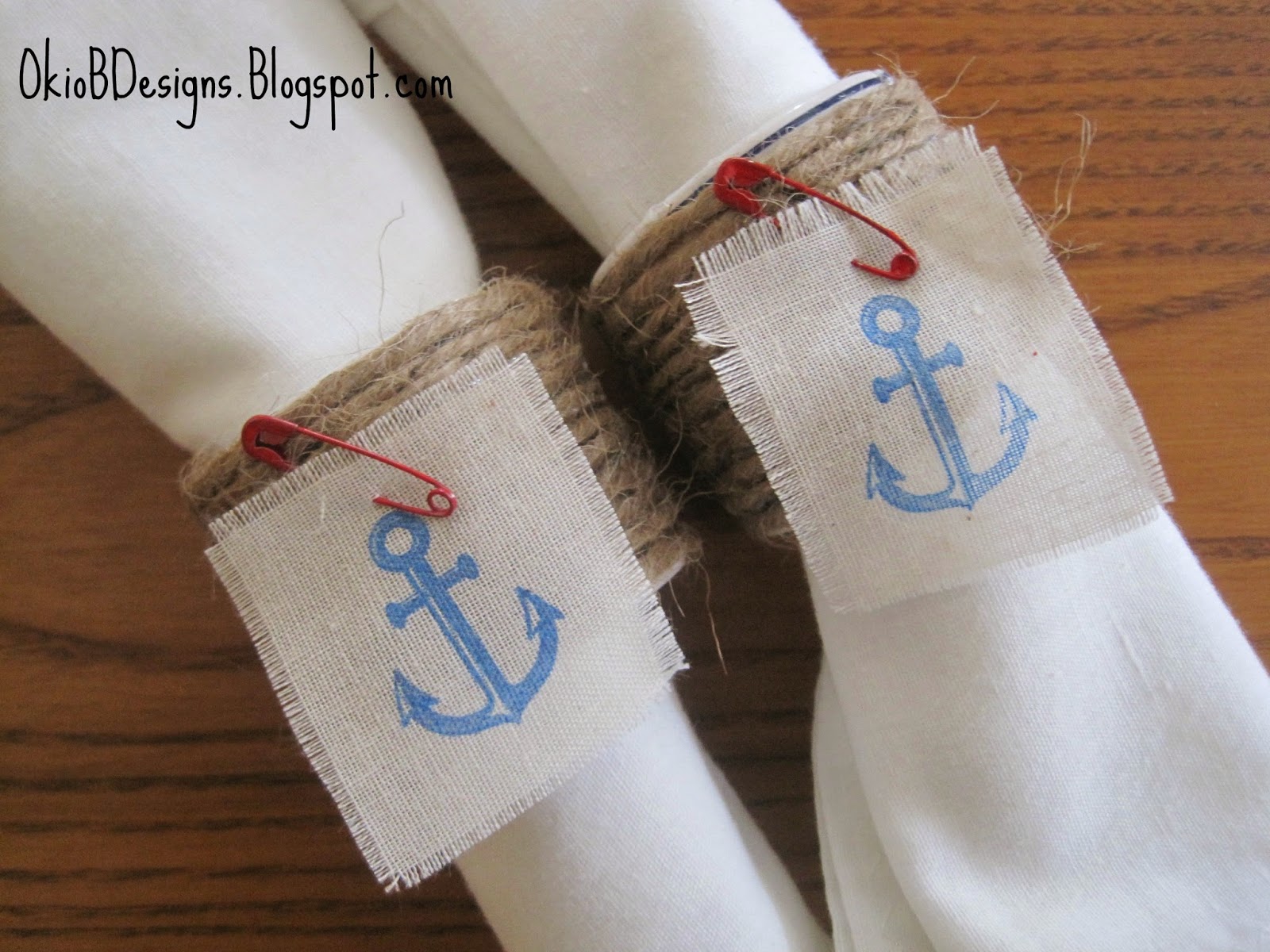 Nautical Napkin Rings Okio B Designs