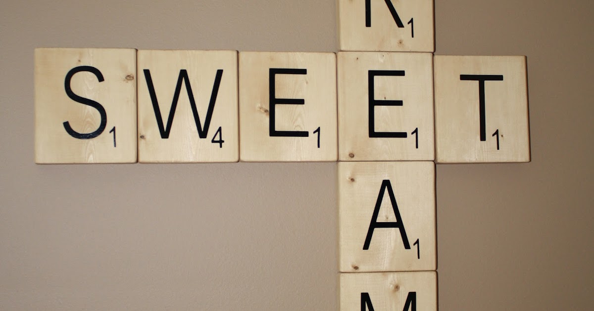 Crafty Chic Mommy GIANT SCRABBLE TILES TUTORIAL