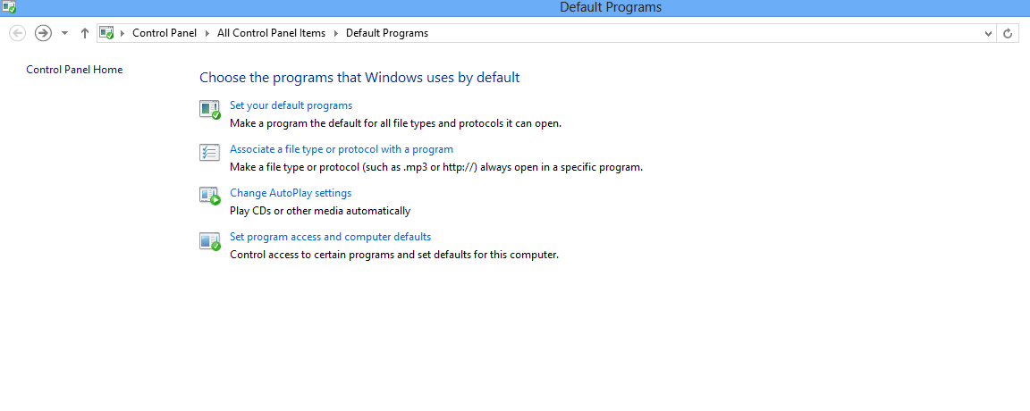 Set Default Email Program Internet Explorer 10