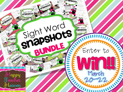 happy teacher heaven sight word snapshot giveaway word snapshot