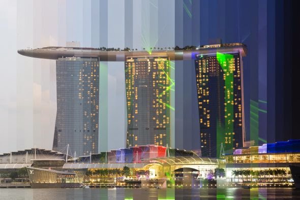 O tempo fatiado com paisagens e monumentos globais na fotografia de Richard Silver Richard Silver fotografia cidades paisagens arquitetura fatias de tempo time sliced