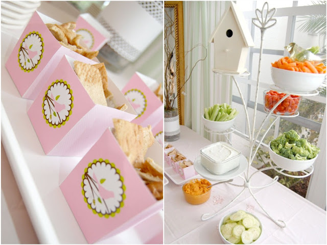 Semplicemente pink birdie baby shower rosa battesimo party semplicemente perfetto