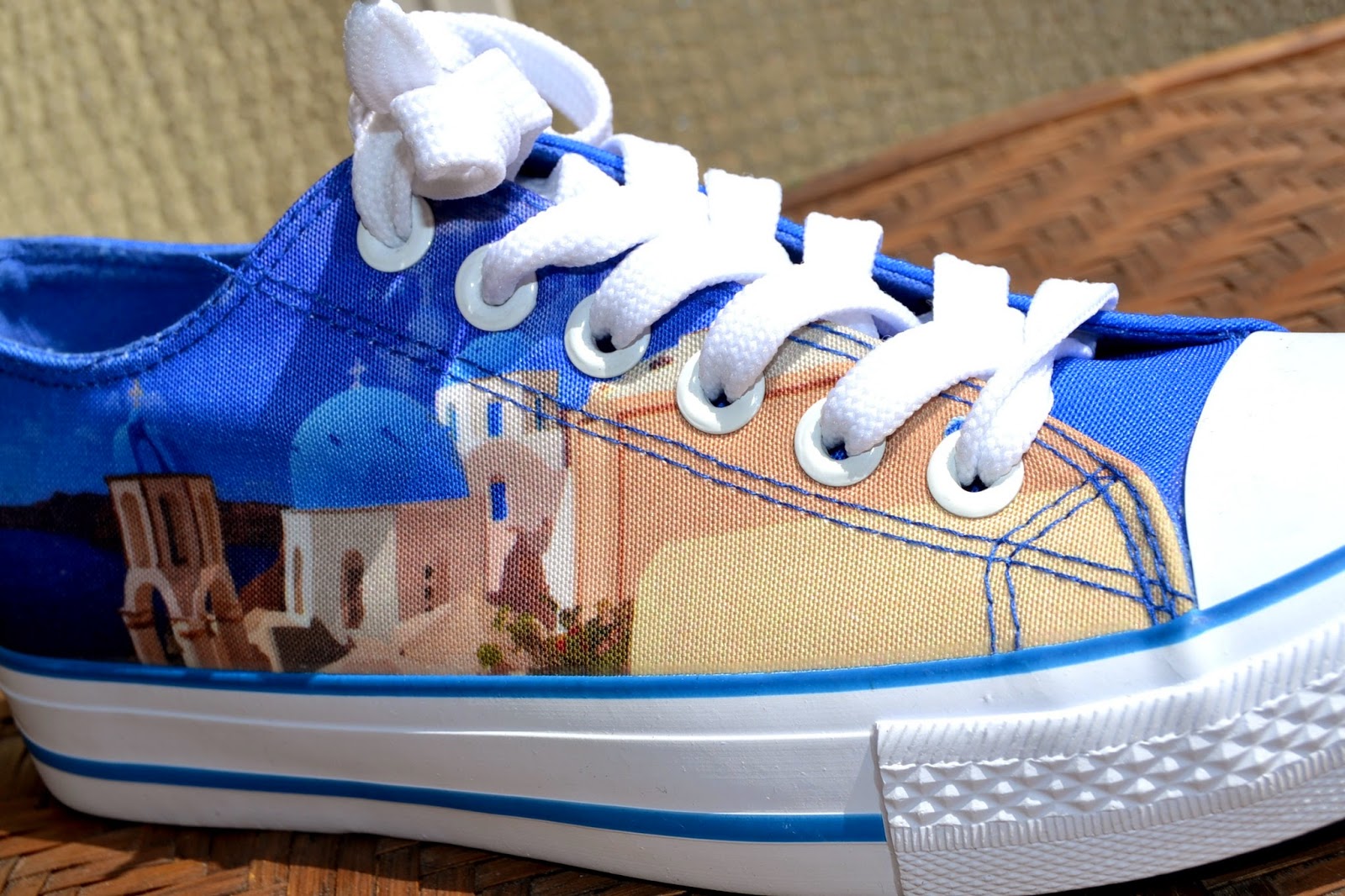 Syriously in Fashion Santorini Print Sneakers