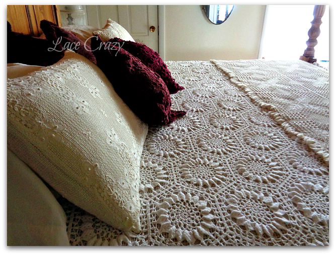 Lace Crazy Vintage Pillow Shams...