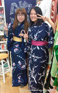 Yukata Girls Girls wearing Yukata at Kimono House in NY
