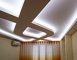 LED ceiling lights for false ceiling, LED strip lighting in the interior