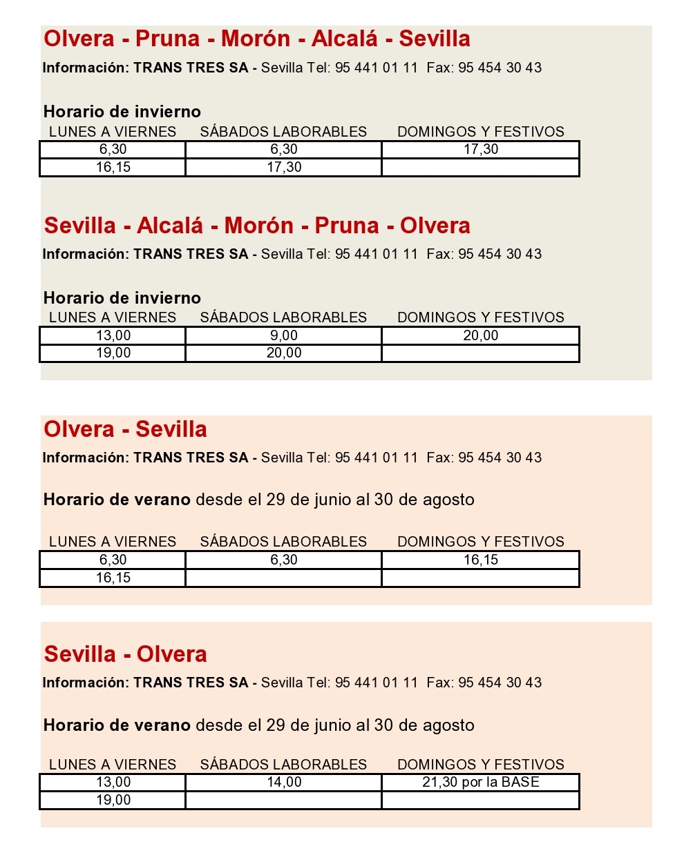 SEVILLE BUS seville bus: