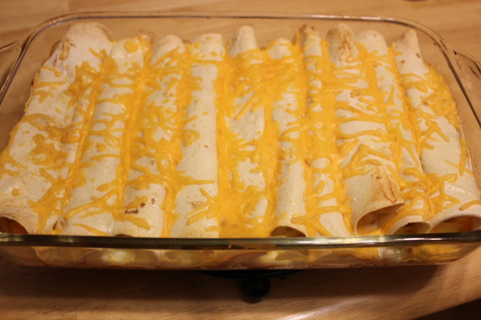THE BUSY MOM CAFE Overnight Ham and Cheese Breakfast Enchiladas