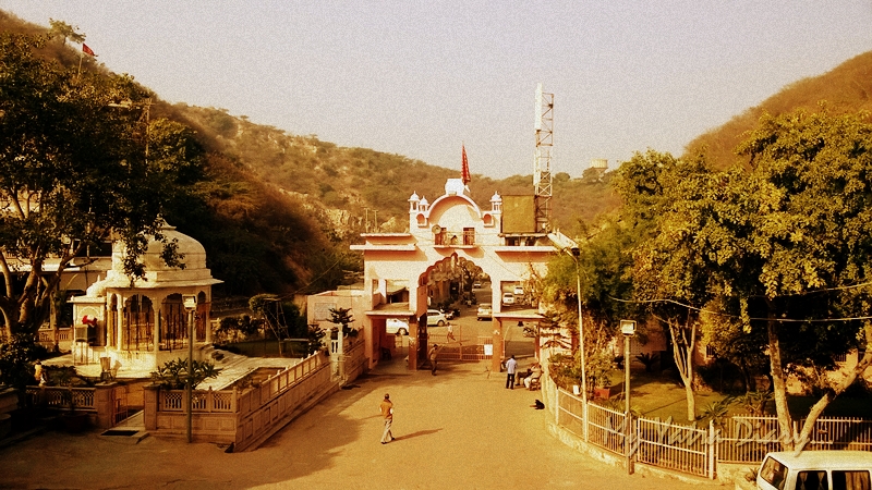 The landscape overlooking Khole Ke Hanumanji Temple, Jaipur, Rajasthan The landscape overlooking Khole Ke Hanumanji Temple, Jaipur, Rajasthan