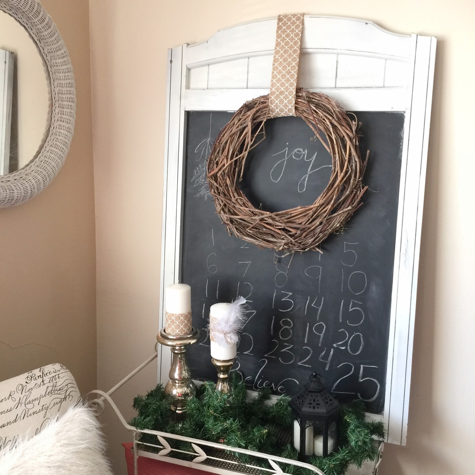 HOME CHRONICLES Turn A Mirror Into A Chalkboard To Make A Statement Piece