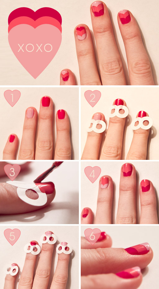 I followed this adorable nail tutorial that I found on The Make Up Box