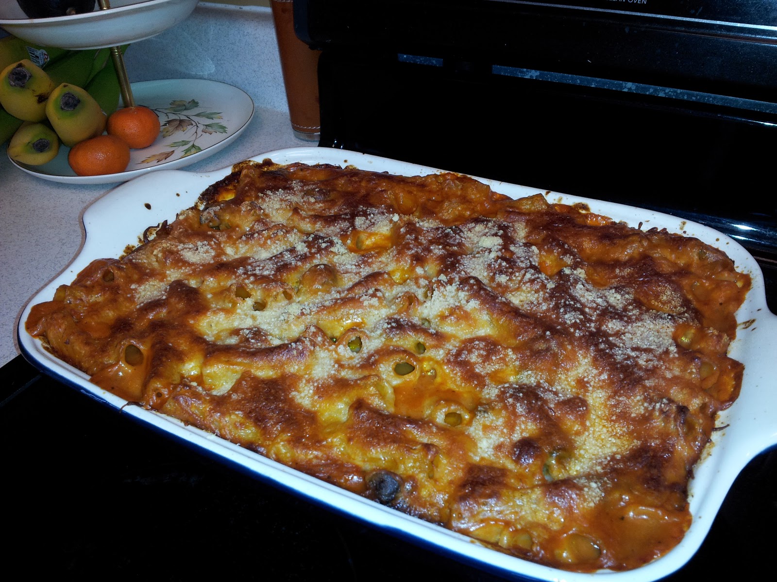 Brooke The Cook Baked Ziti with Mini Meatballs and Mushrooms